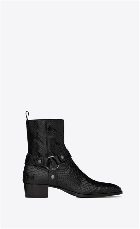 ysl python boots